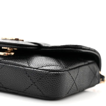 Chanel Caviar Quilted Mini Chain Belt Bag Black 11 of 12