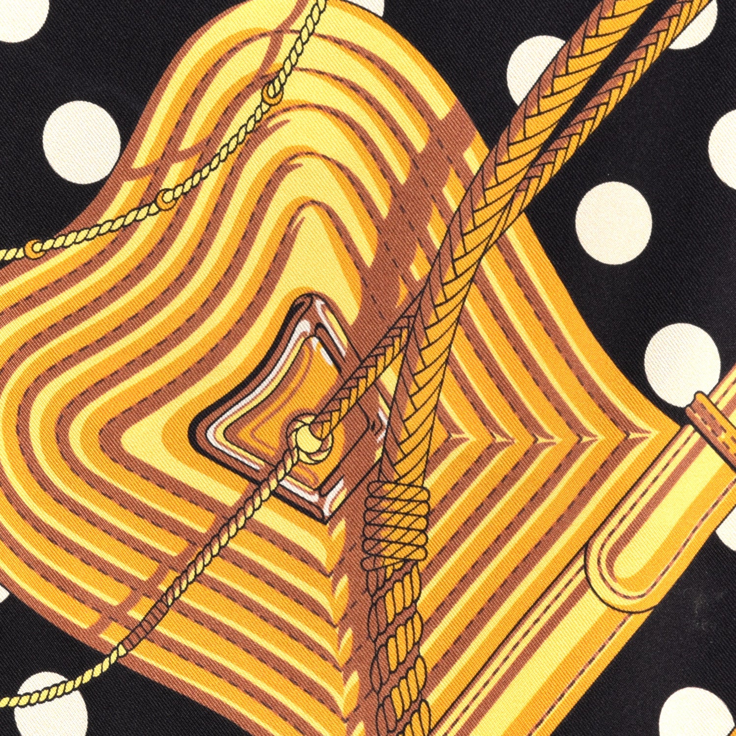 Hermes Silk Clic Clac a Pois Maxi Twilly 7 of 9