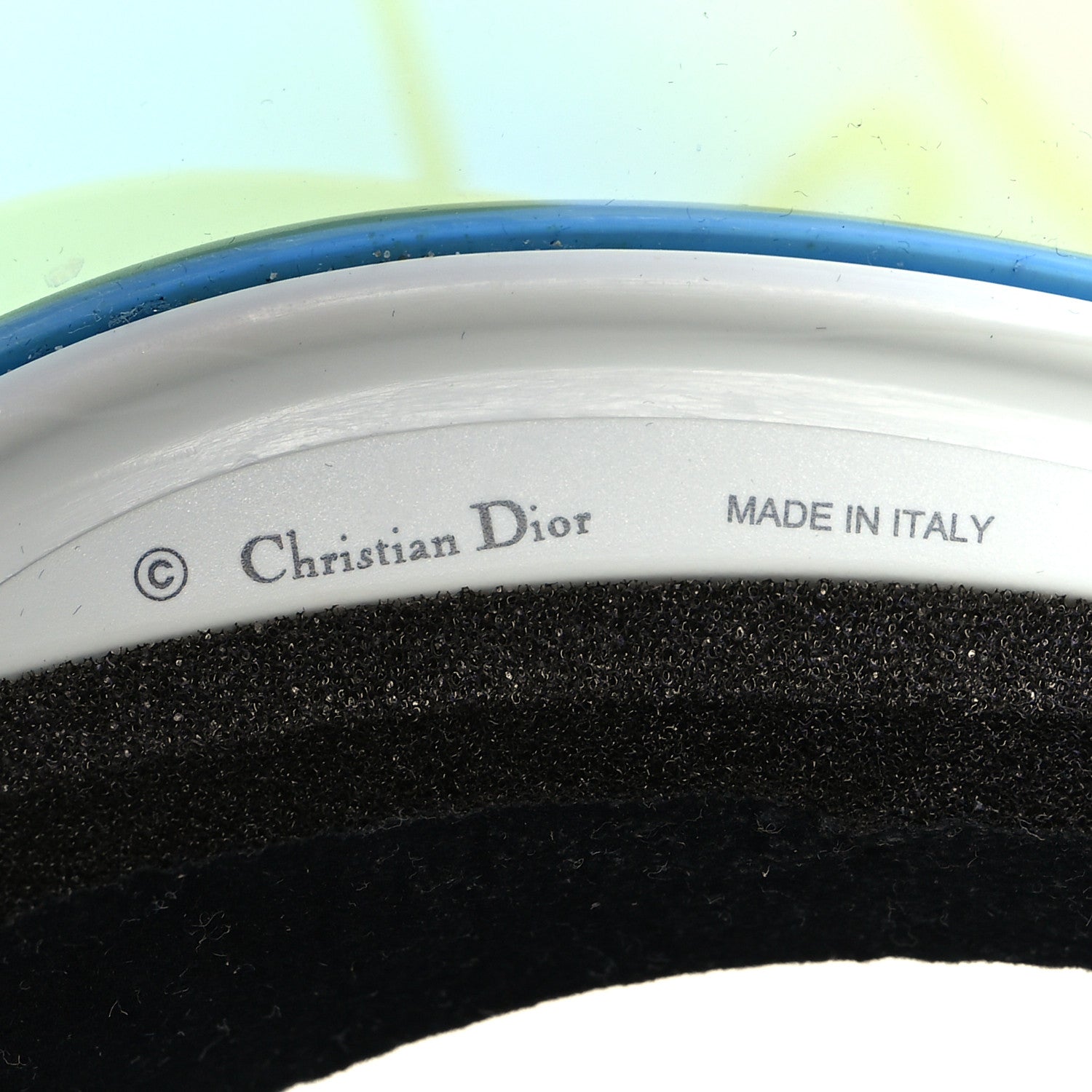 Christian Dior Mirrored DiorClub1 Sun Visor Blue 7 of 8