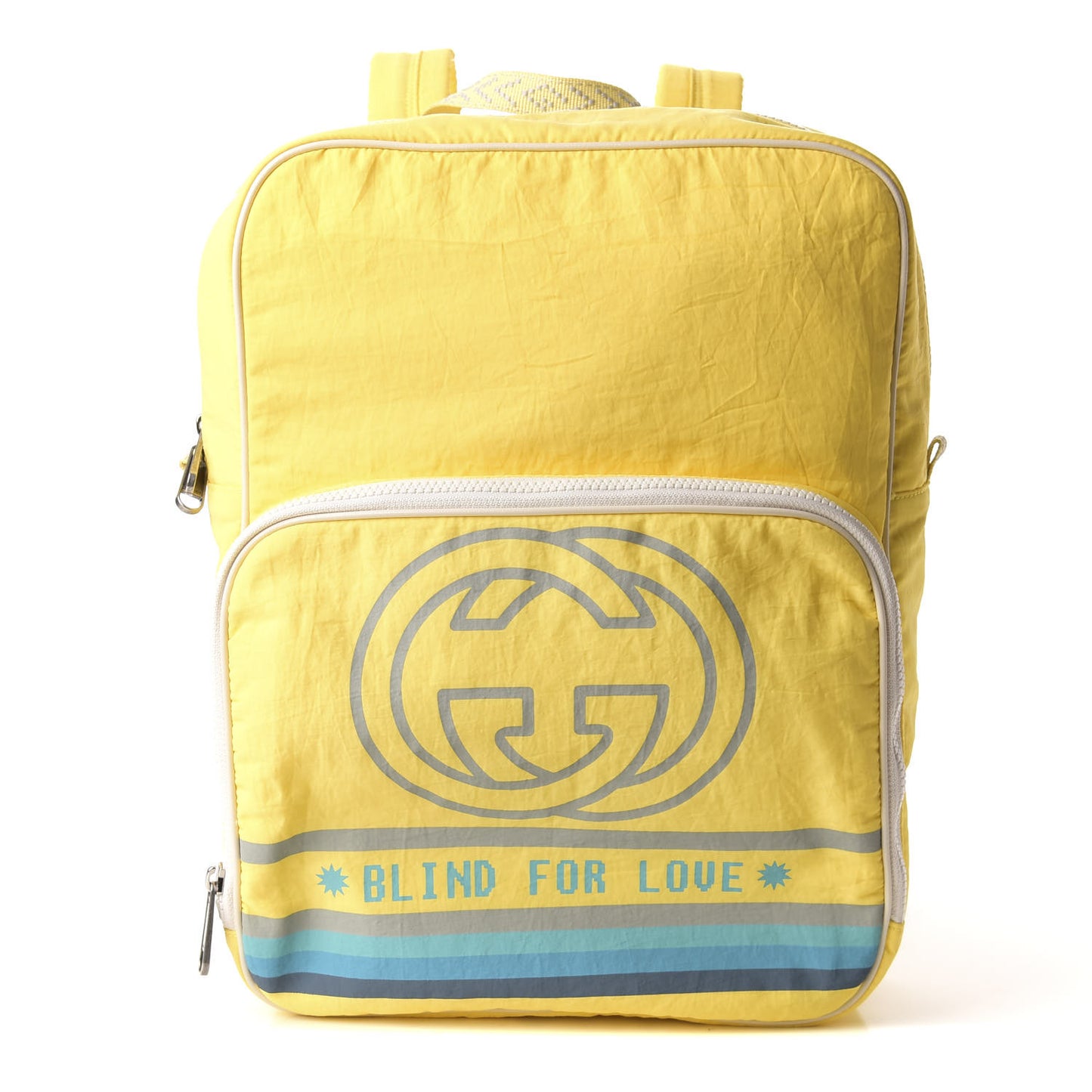 Nylon Twill Blind For Love Interlocking G Backpack Pastel Yellow Multicolor