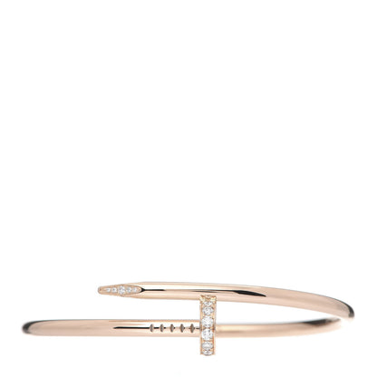 Cartier 18K Pink Gold Diamond Juste Un Clou Bracelet 18 1 of 6