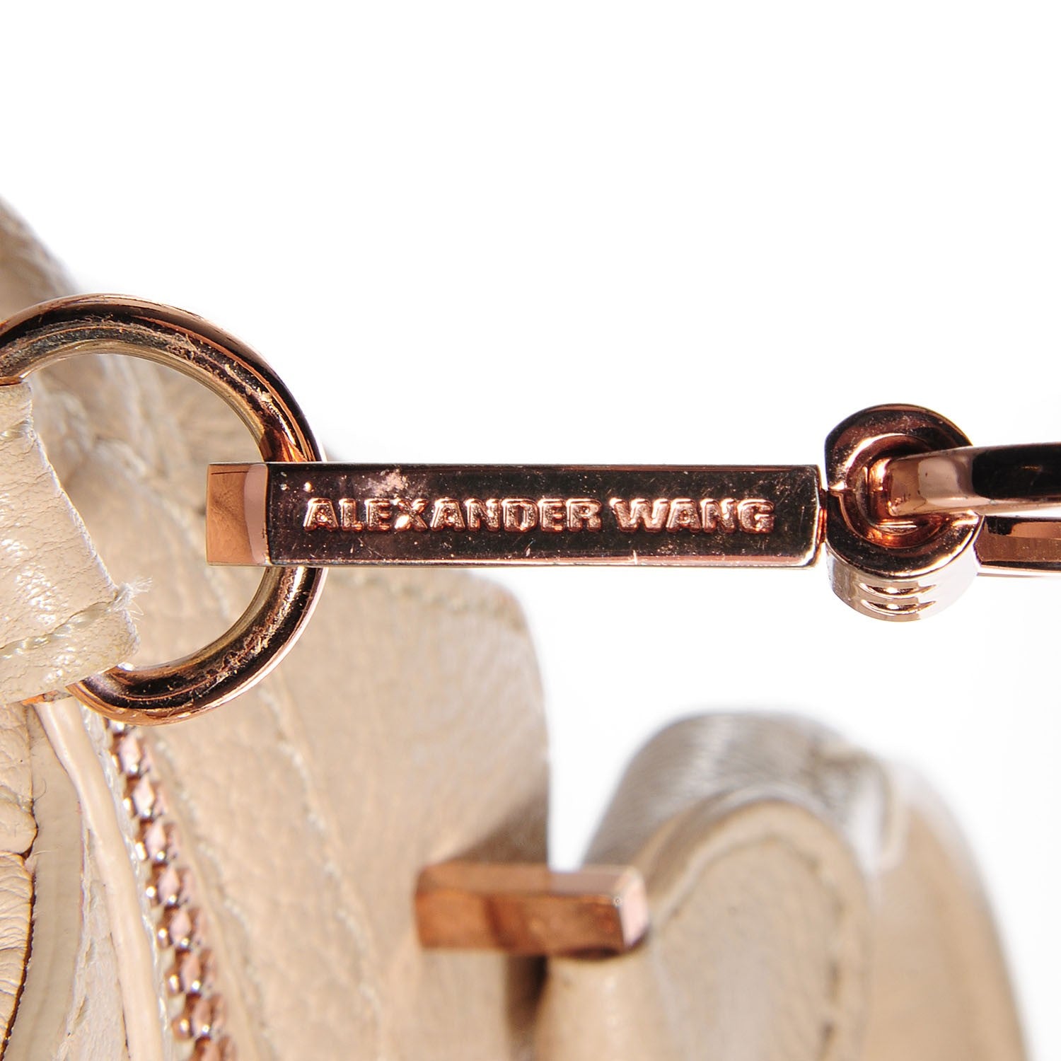 Alexander Wang Pebbled Calfskin Large Emile Eggshell 7 of 8