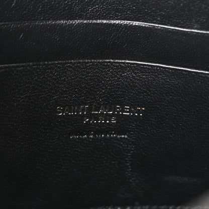 Saint Laurent Grain De Poudre Matelasse Monochrome Monogram Mini Lou Camera Bag Black 6 of 11