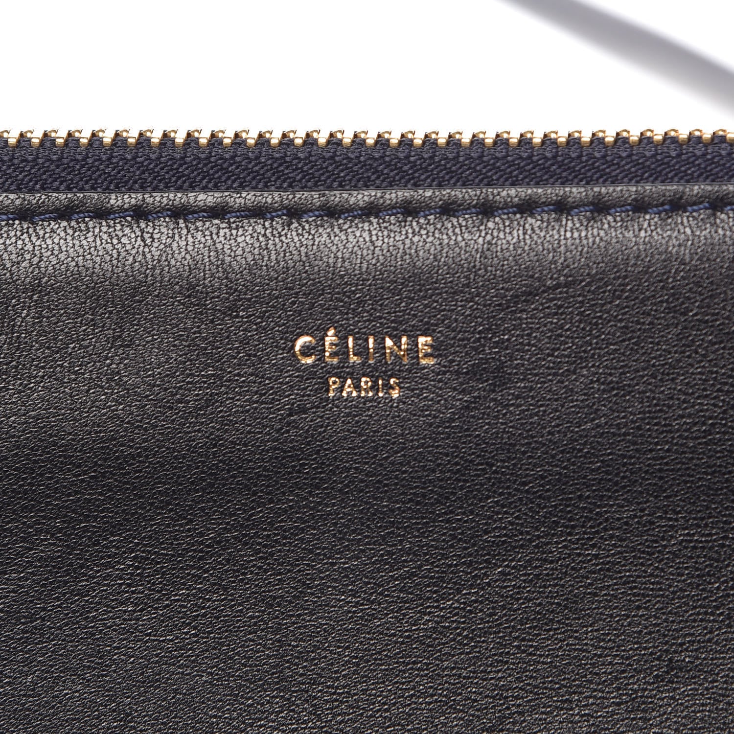 Celine Lambskin Small Trio Crossbody Bag Navy Blue 11 of 13