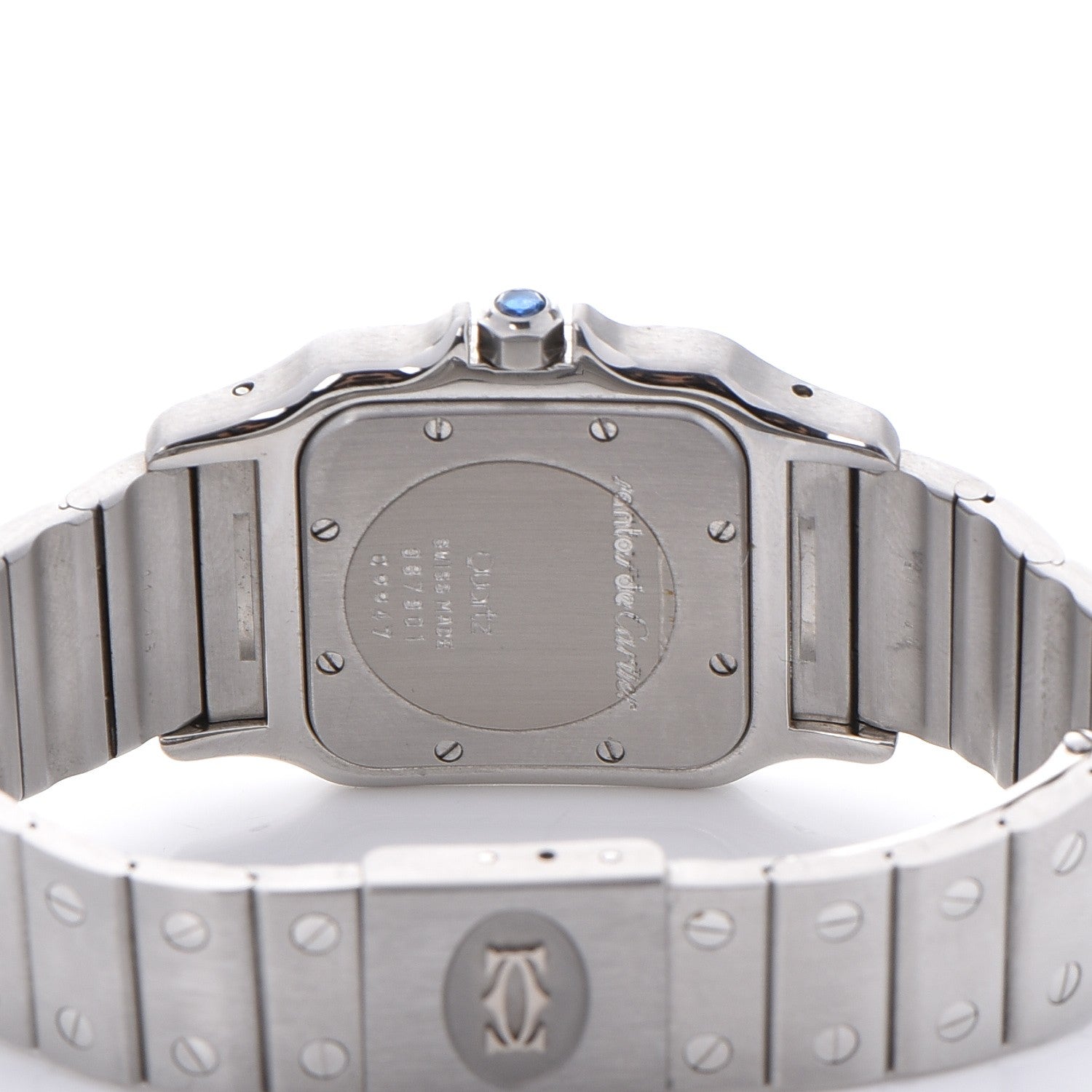 Cartier Stainless Steel 29mm Santos De Galbee Quartz Watch 6 of 10