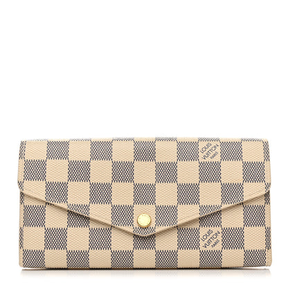 Louis Vuitton Damier Azur Sarah Wallet NM 1 of 12