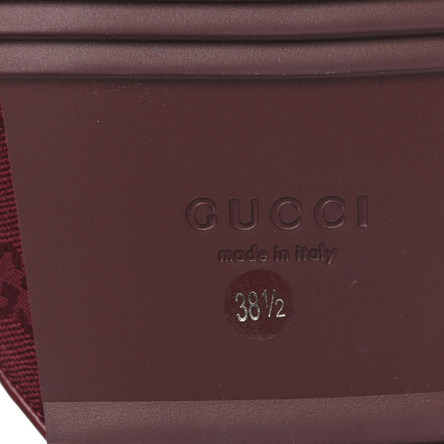 Gucci GG Supreme Monogram Womens Horsebit Slippers 38.5 Rosso Ancora 8 of 10