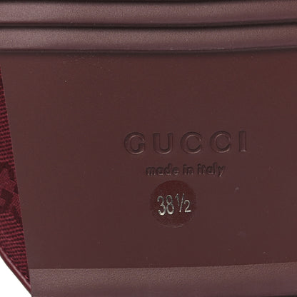 Gucci GG Supreme Monogram Womens Horsebit Slippers 38.5 Rosso Ancora 8 of 10