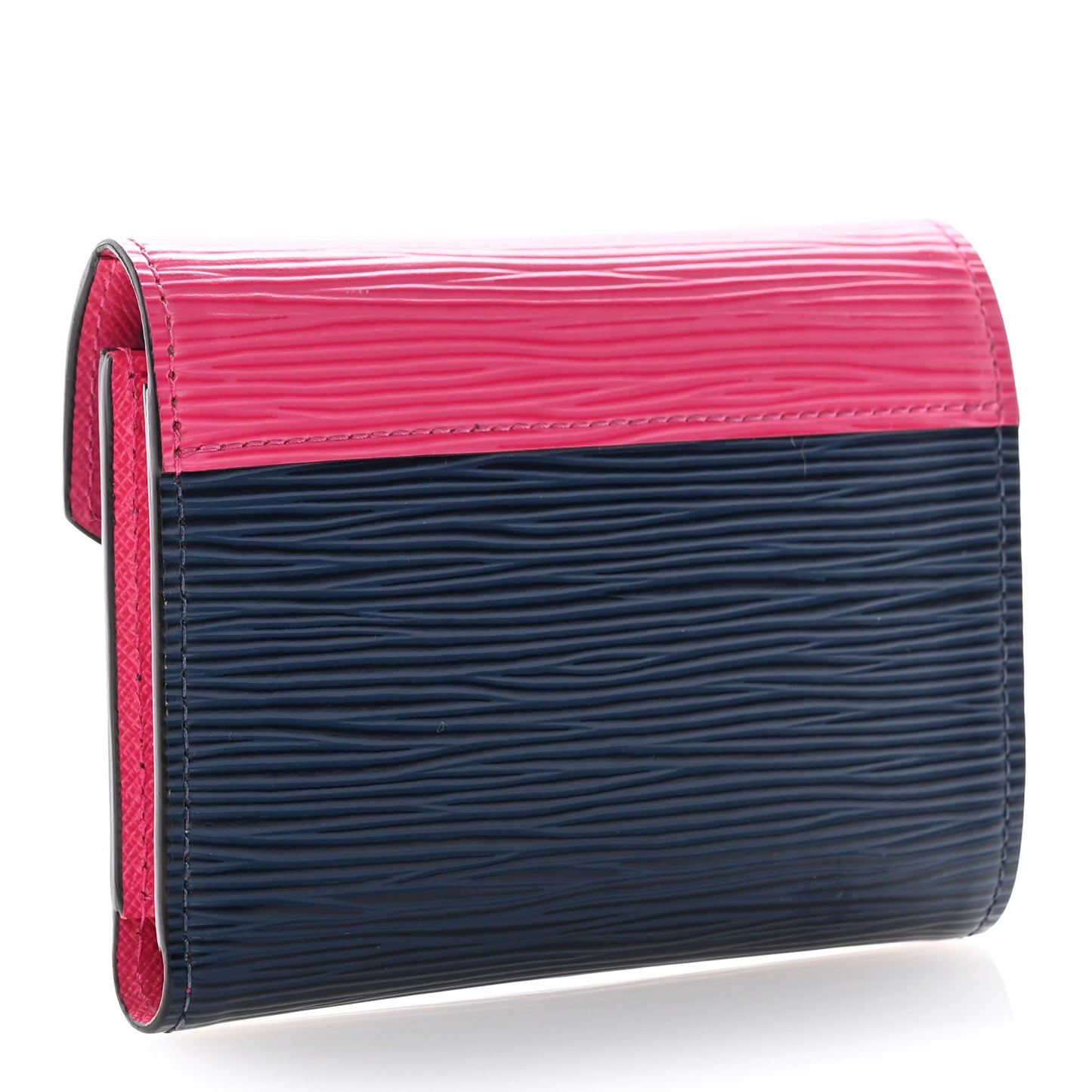 Epi Victorine Wallet Indigo Hot Pink