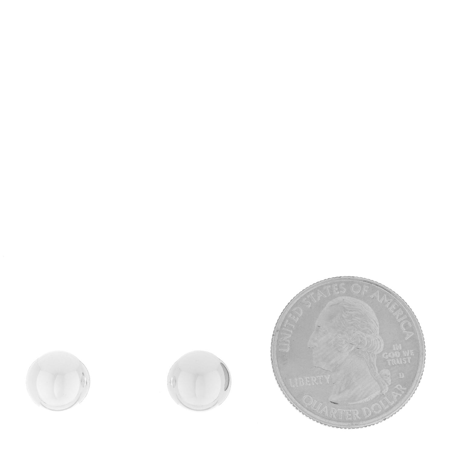 Tiffany Sterling Silver 10mm HardWear Ball Earrings 2 of 7