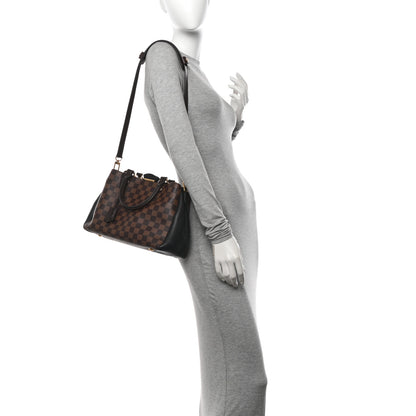 Louis Vuitton Damier Ebene Cuir Taurillon Brittany Black 2 of 10