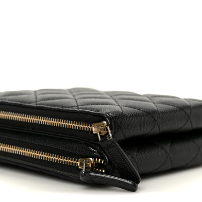 Chanel Caviar Quilted Phone Holder With Chain Black 11 of 12