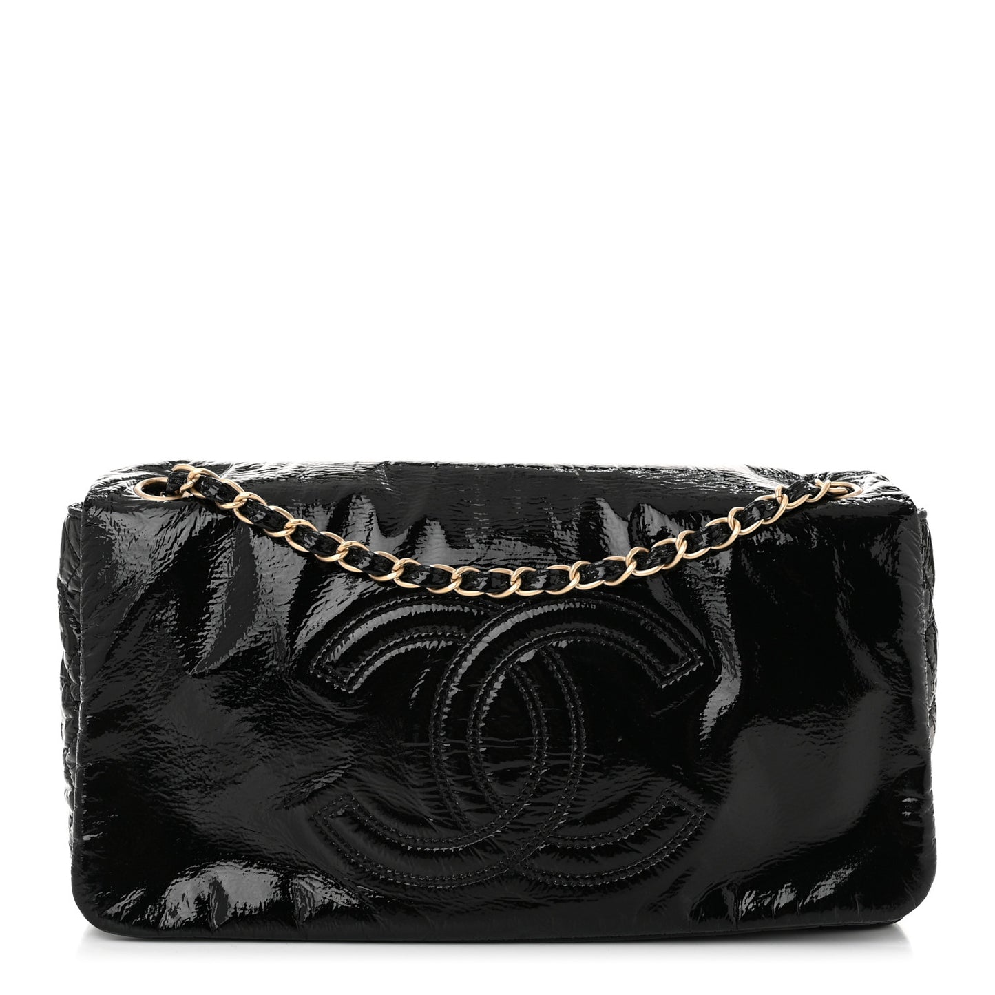 Vinyl XL Rock and Chain Flap Black