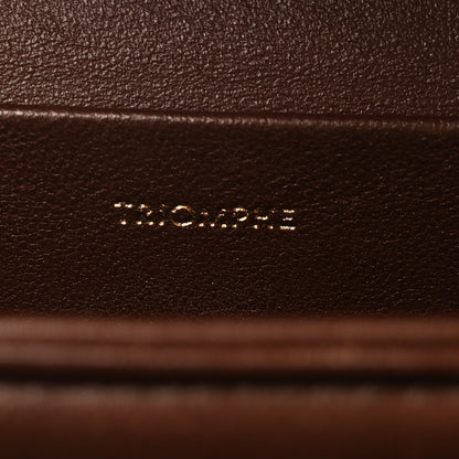 Celine Shiny Calfskin Teen Triomphe Brown 7 of 10