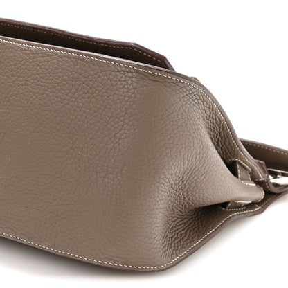 Hermes Taurillon Clemence Jypsiere 28 Etoupe 10 of 10