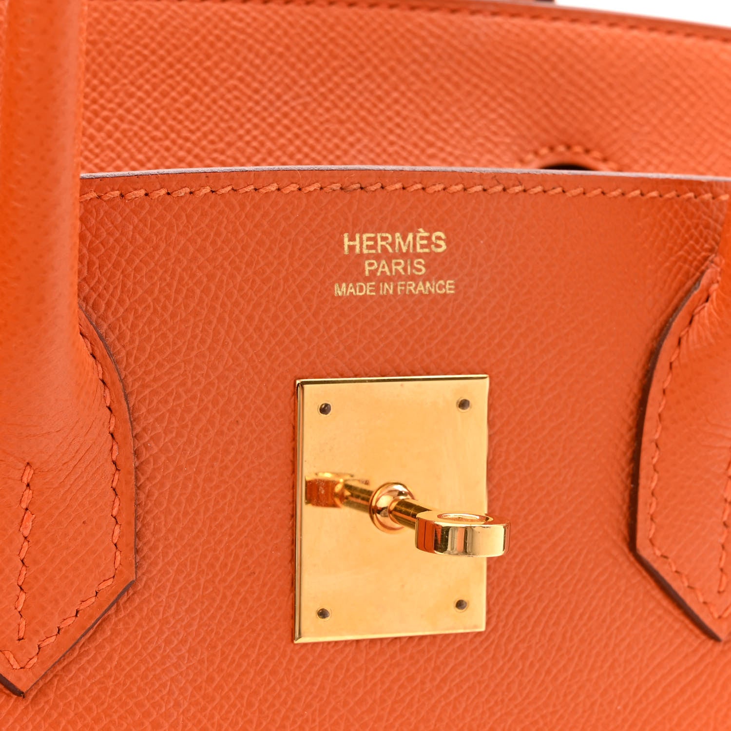 Hermes Epsom Birkin 30 Orange 6 of 17