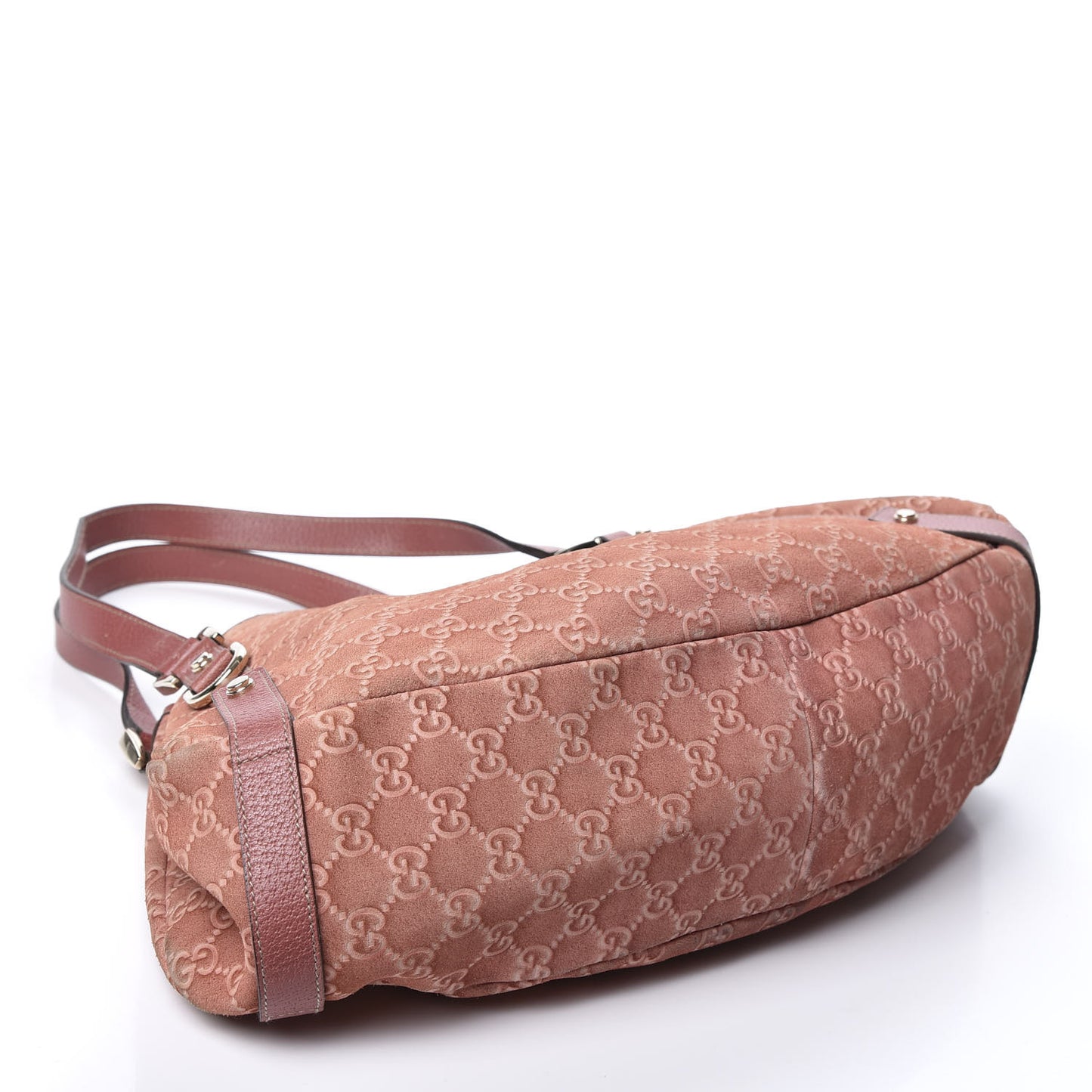 Suede Guccissima Medium Abbey Shoulder Bag Pink