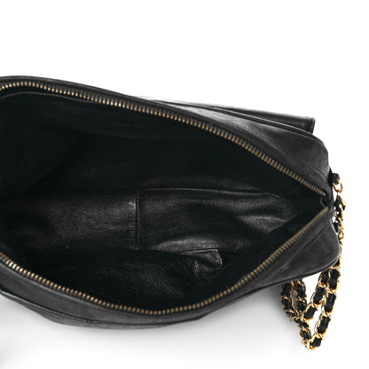 Chanel Lambskin Quilted CC Tassel Camera Case Black 4 of 10
