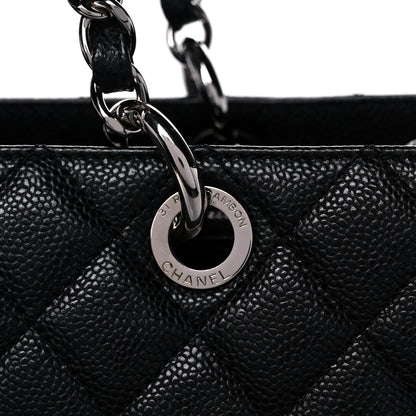 Chanel Caviar Quilted Grand Shopping Tote GST Black 9 of 15