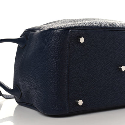 Hermes Taurillon Clemence Lindy 30 Bleu Nuit 7 of 12