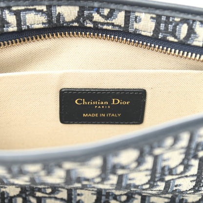 Christian Dior Oblique Diorquake Clutch Blue 7 of 9