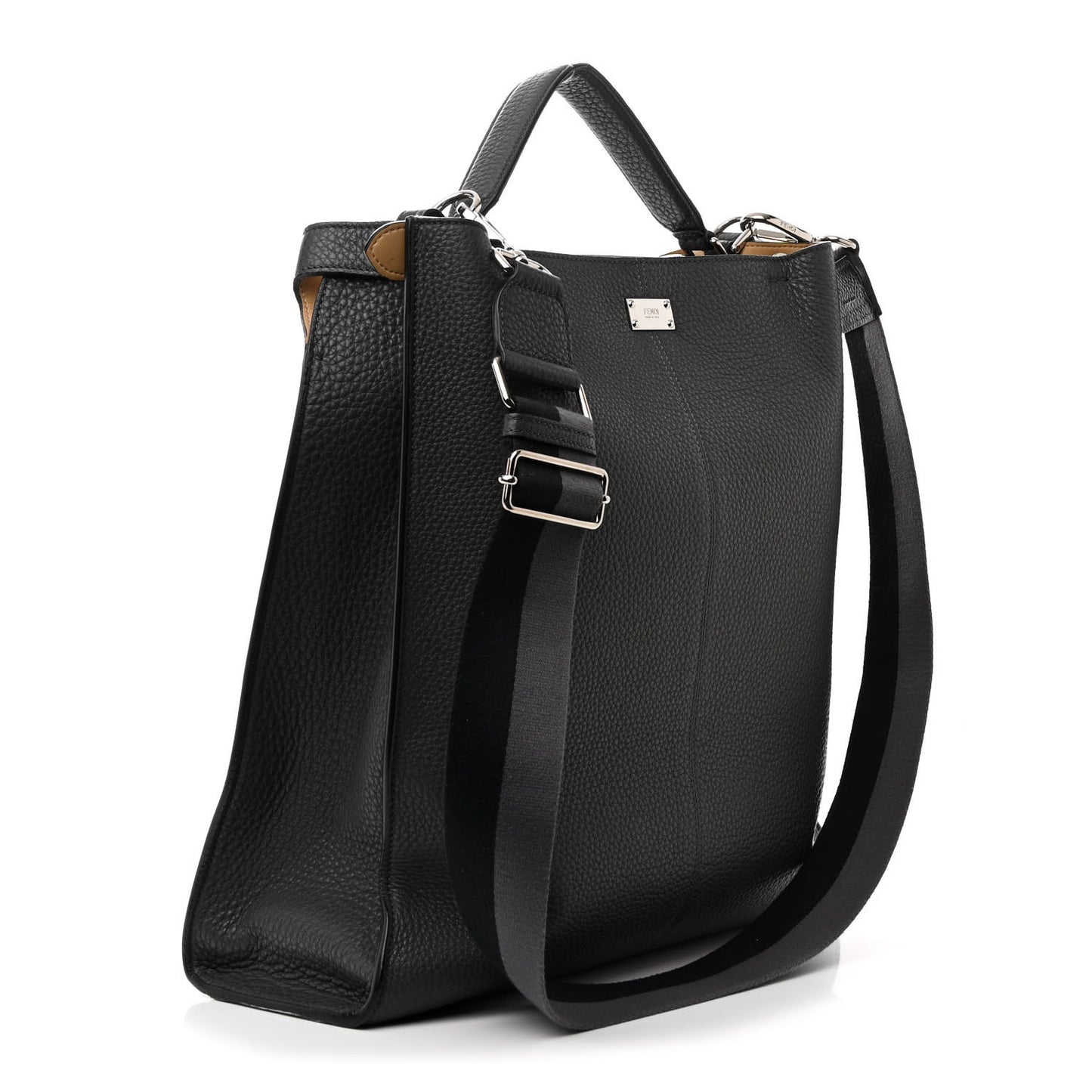 Cuoio Romano Glazed Fabric FF 1974 Peekaboo X-Lite Fit Asfalto Mou Black
