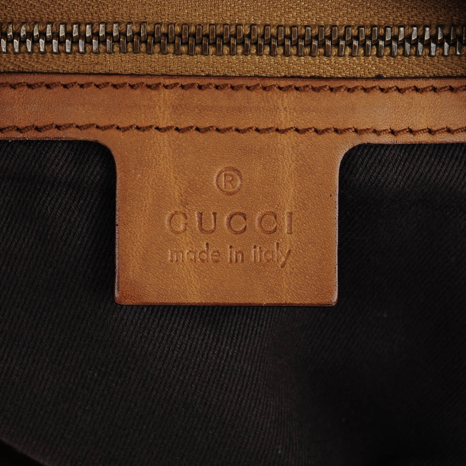 Gucci Calfskin Piston Lock Jackie O Hobo Tan 6 of 11