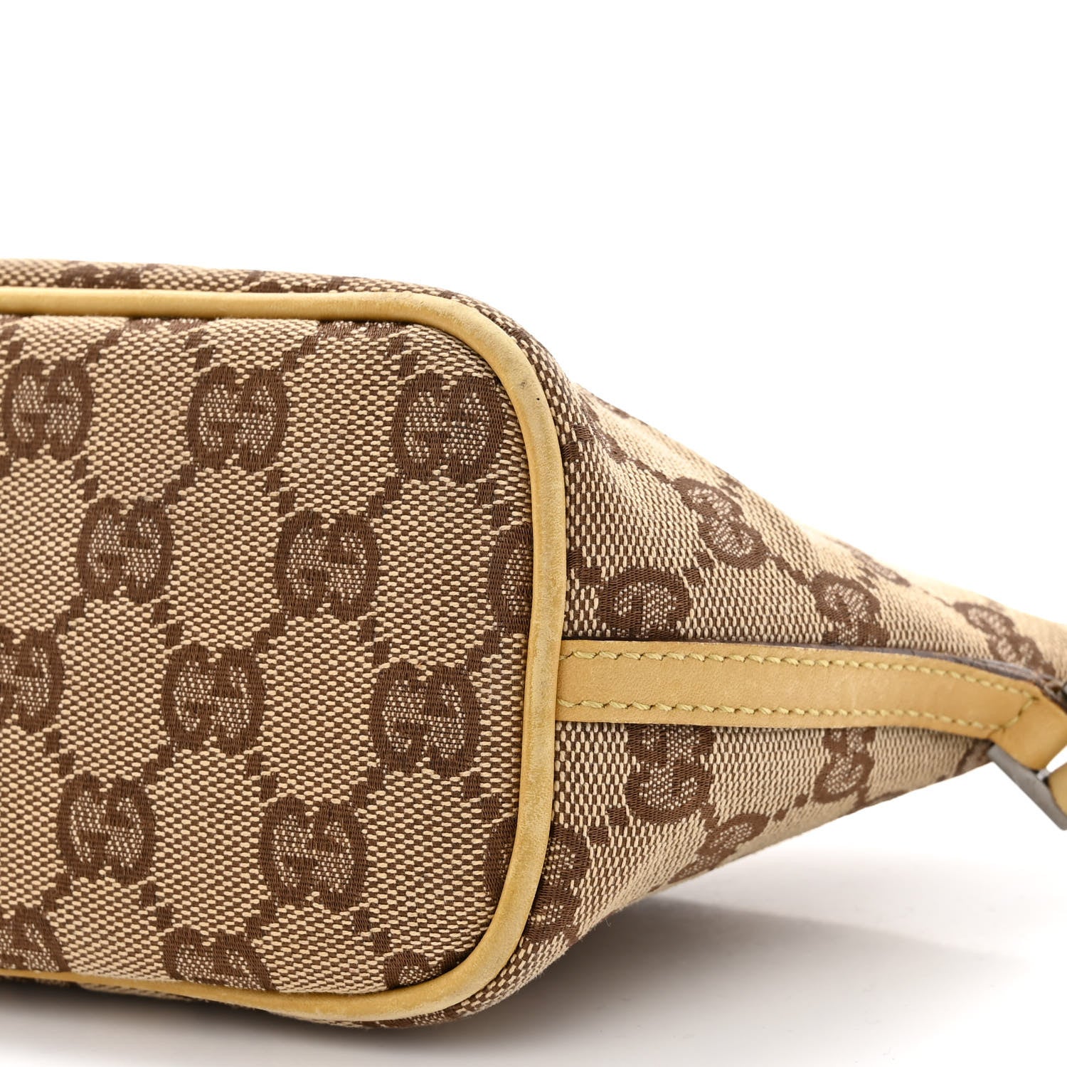 Gucci Monogram Boat Pochette Yellow 10 of 14