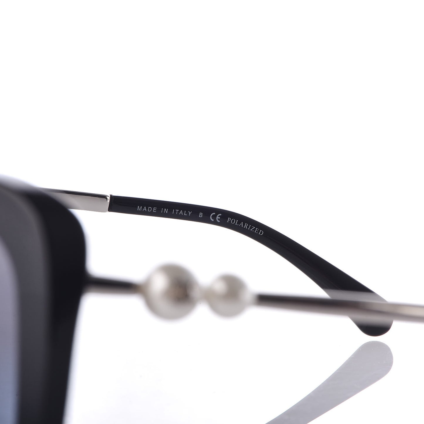 Acetate Butterfly Winter Pearl Sunglasses 5339-H Black