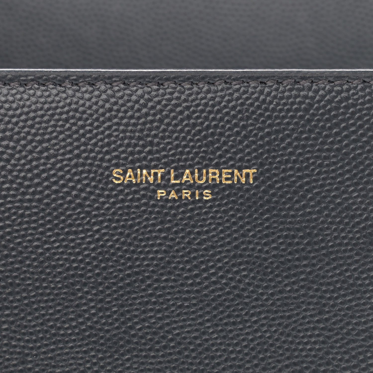 Saint Laurent Grain de Poudre Medium Classic Monogram Cassandra Top Handle Dark Smog 6 of 11