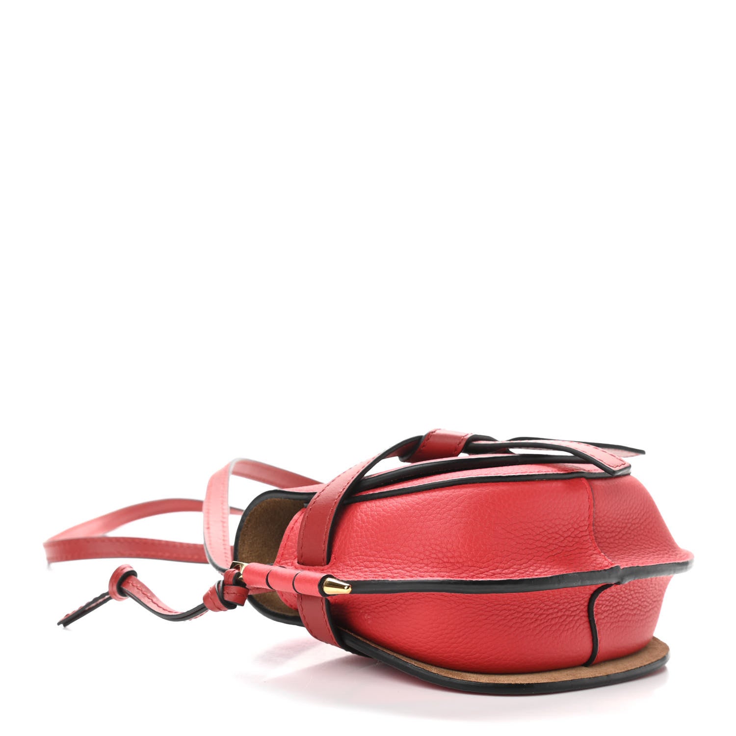 Loewe Grained Calfskin Mini Gate Crossbody Bag Scarlet Burnt Red 4 of 9
