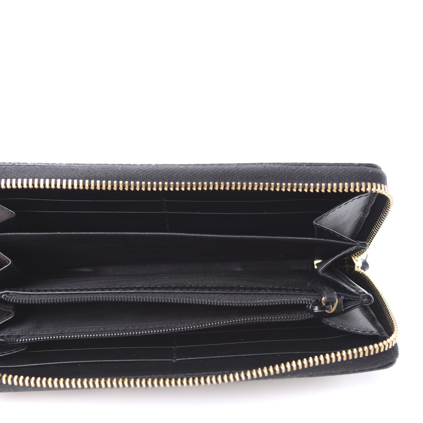 GG Supreme Monogram Bees Zip Around Wallet