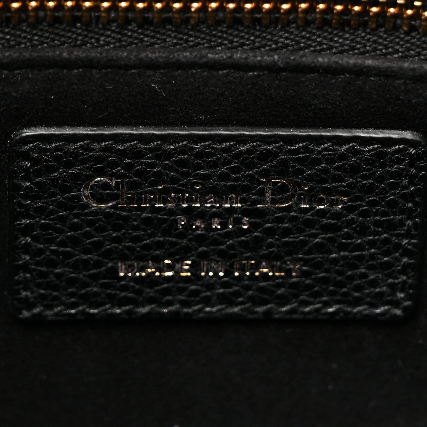 Grained Calfskin Cannage Medium Lady Dior Black