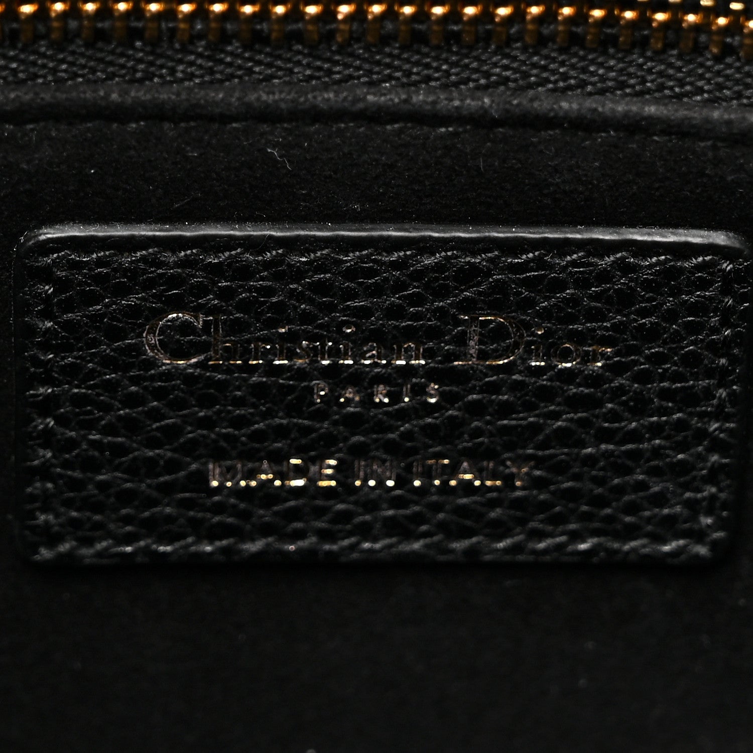 Christian Dior Grained Calfskin Cannage Medium Lady Dior Black 6 of 10