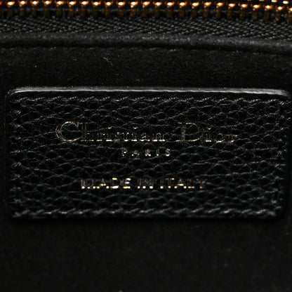 Christian Dior Grained Calfskin Cannage Medium Lady Dior Black 6 of 10