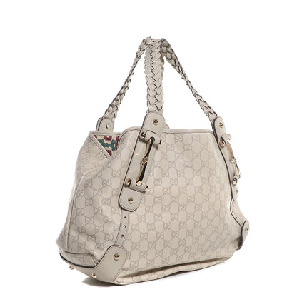 Gucci Guccissima Medium Pelham Shoulder Bag Off White 3 of 9
