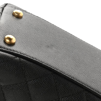 Chanel Caviar Lizard Quilted Small Coco Handle Flap Black 9 of 9