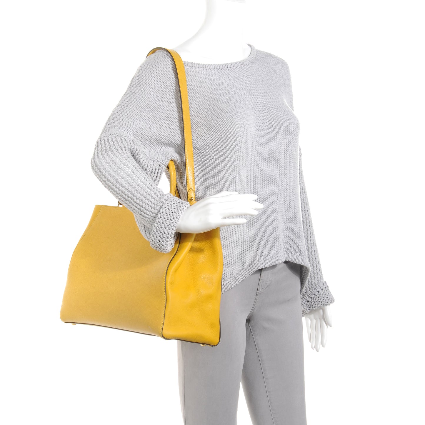 Vitello Elite Regular 2Jours Tote Yellow Chantilly