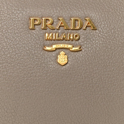 Prada Vitello Daino Cosmetic Pouch Argilla 5 of 9