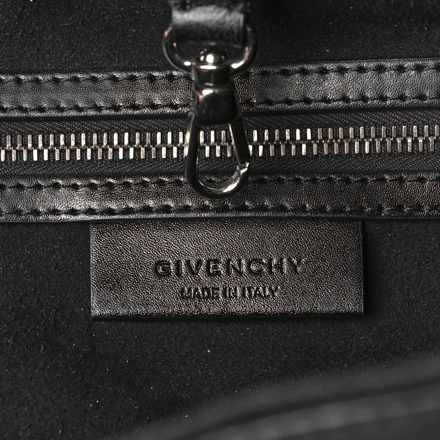 Calfskin Large Antigona Whipstitch Handle Tote Black