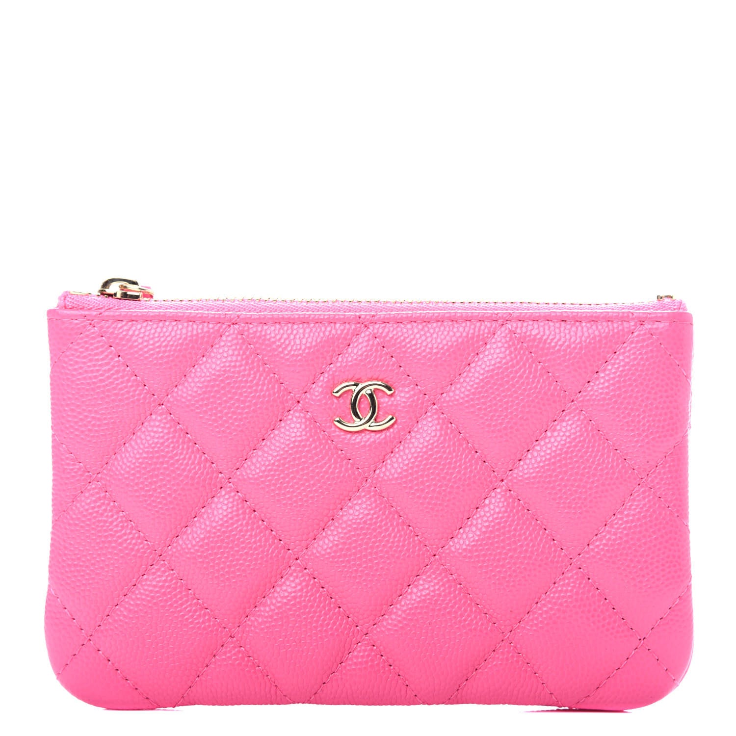Chanel Caviar Quilted Small Cosmetic Case Pink 1 of 8