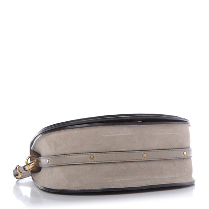 Chloe Calfskin Suede Medium Nile Bracelet Bag Motty Grey 4 of 8