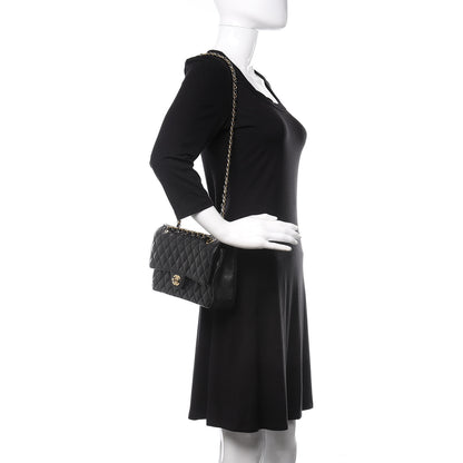 Chanel Caviar Quilted Medium Double Flap Black 2 of 11