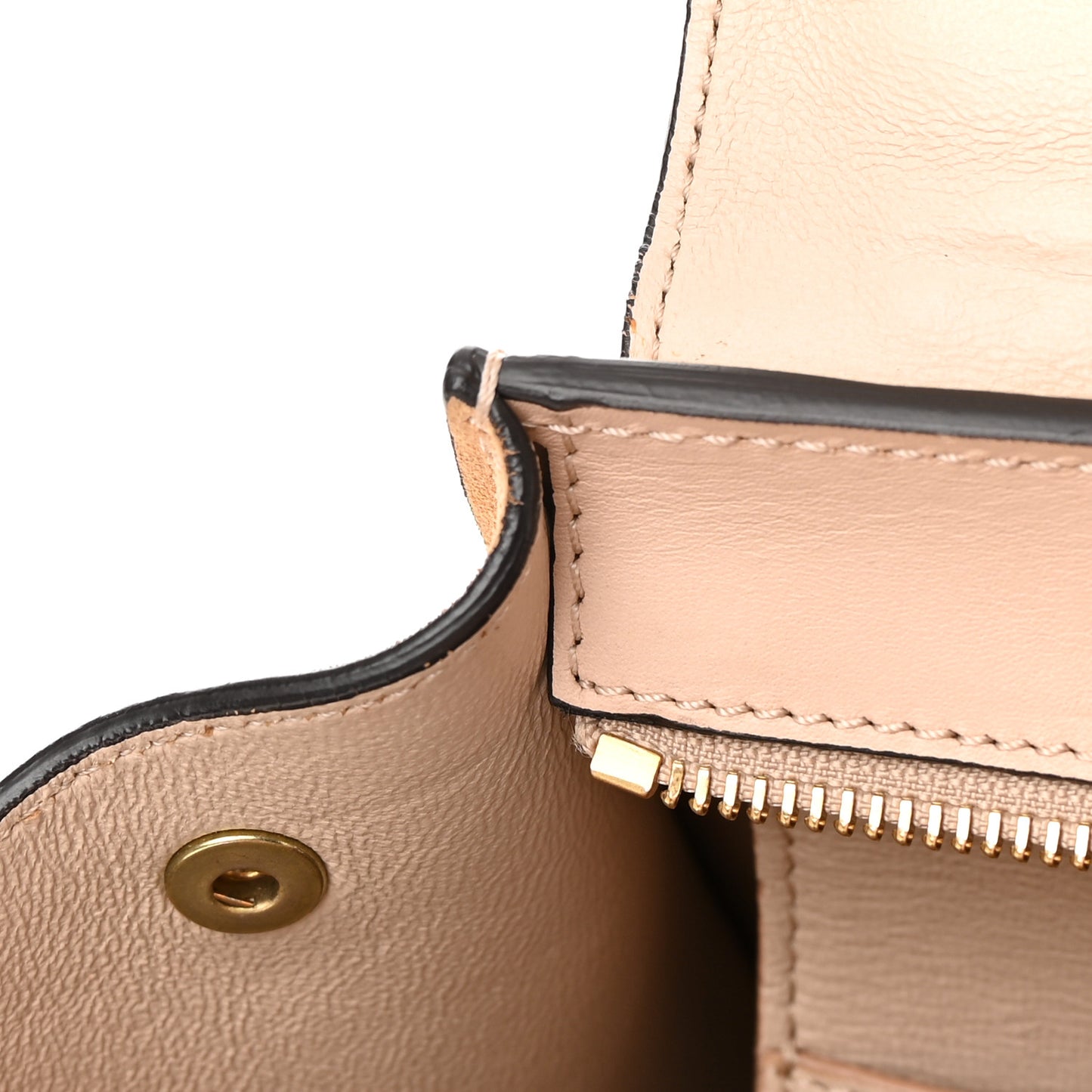 Smooth Calfskin Suede Medium Trapeze Dune