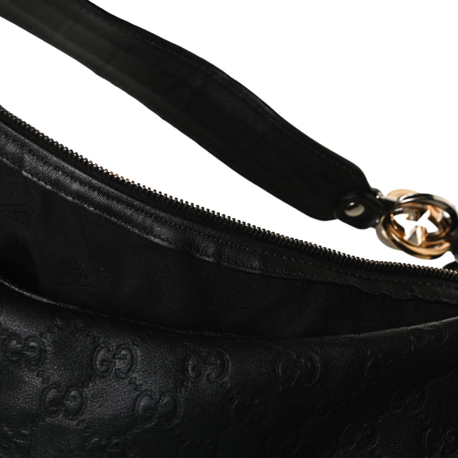 Gucci Guccissima Large GG Twins Hobo Black 18 of 21