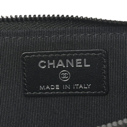 Chanel Lambskin Quilted Zip Card Holder So Black 6 of 9