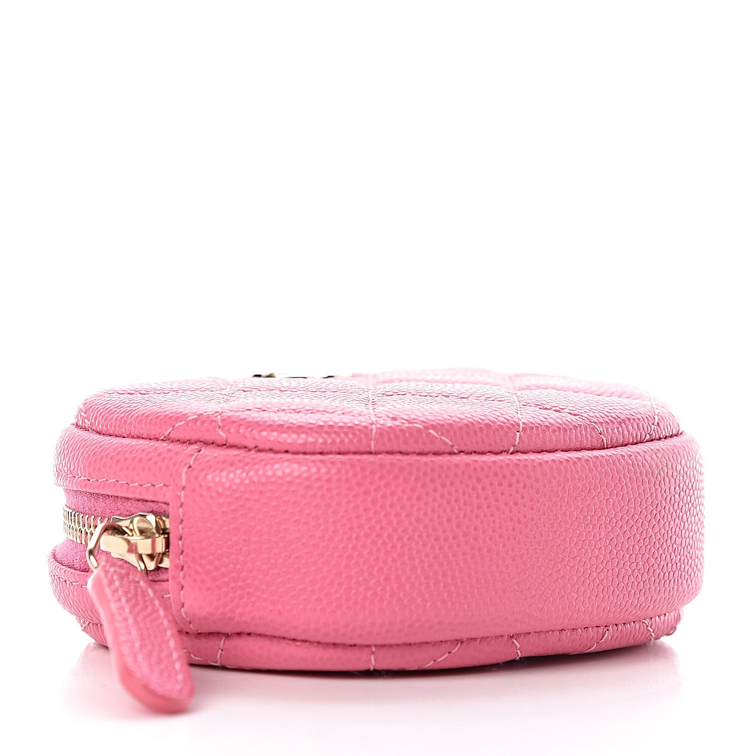 Chanel Caviar Quilted Zip Around Classic Coin Purse Pink 4 of 8