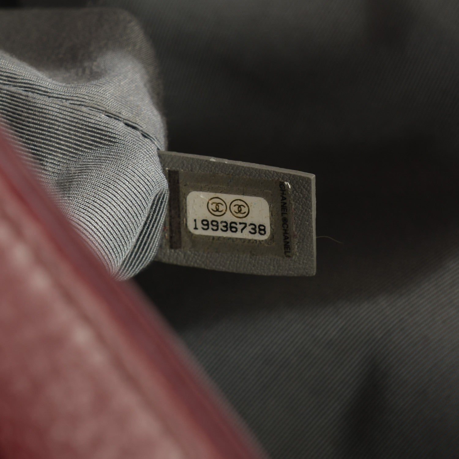 Chanel Deerskin Cerf Executive Shopper Tote Burgundy 7 of 7