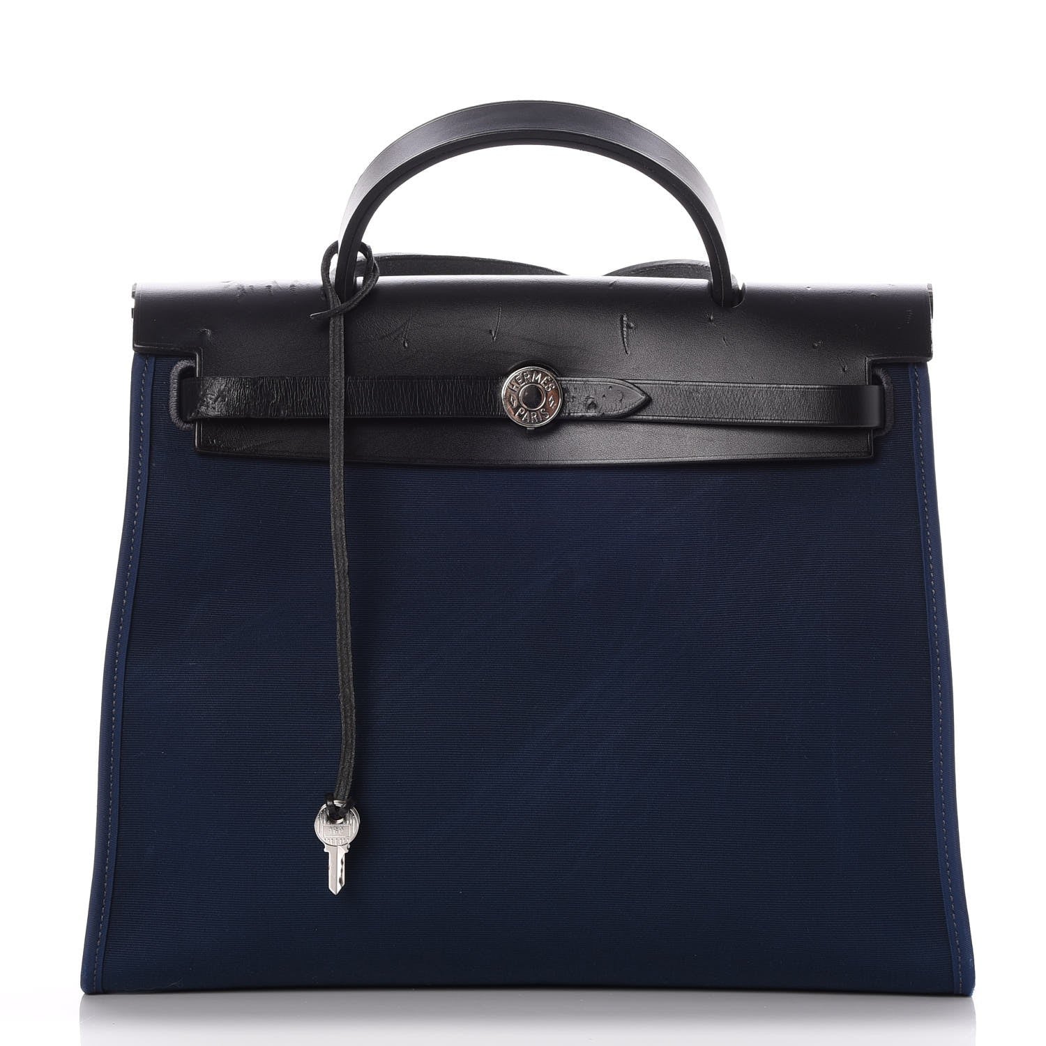 Hermes Toile Barenia Herbag Zip 31 PM Bleu de Prusse 1 of 12
