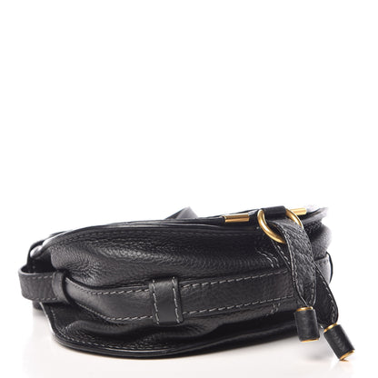 Chloe Calfskin Mini Marcie Round Crossbody Bag Black 4 of 7